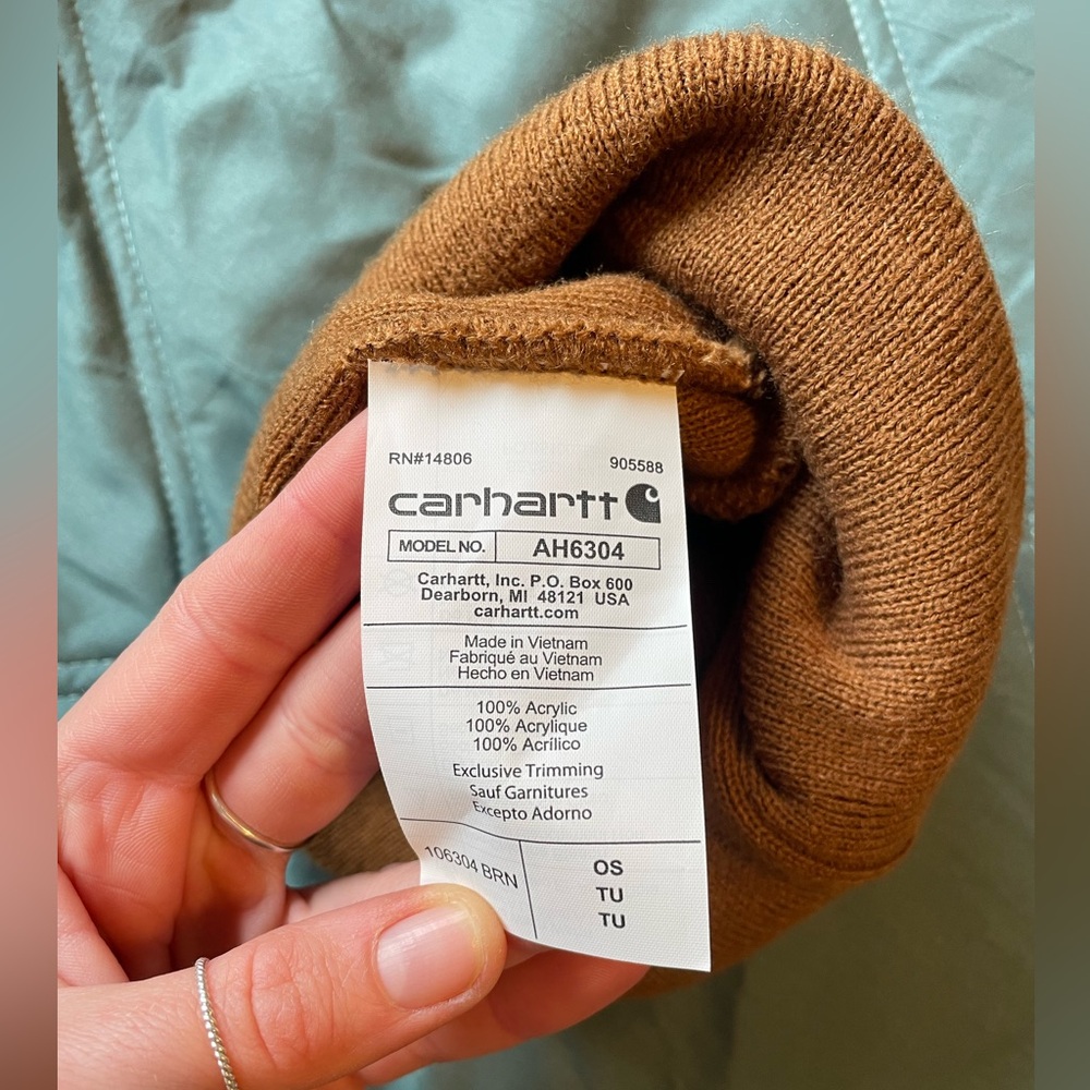 Carhartt Beanie with Gold Accents, Like New, Never Been Worn! - Picture 3 of 3